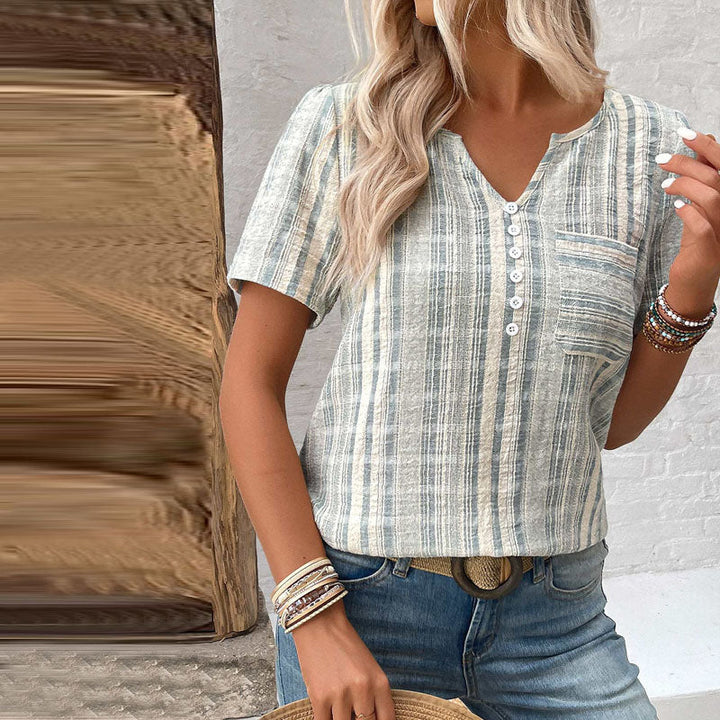 MARELLA™ | STRIPED CASUAL BLOUSE WITH RELAXED FIT