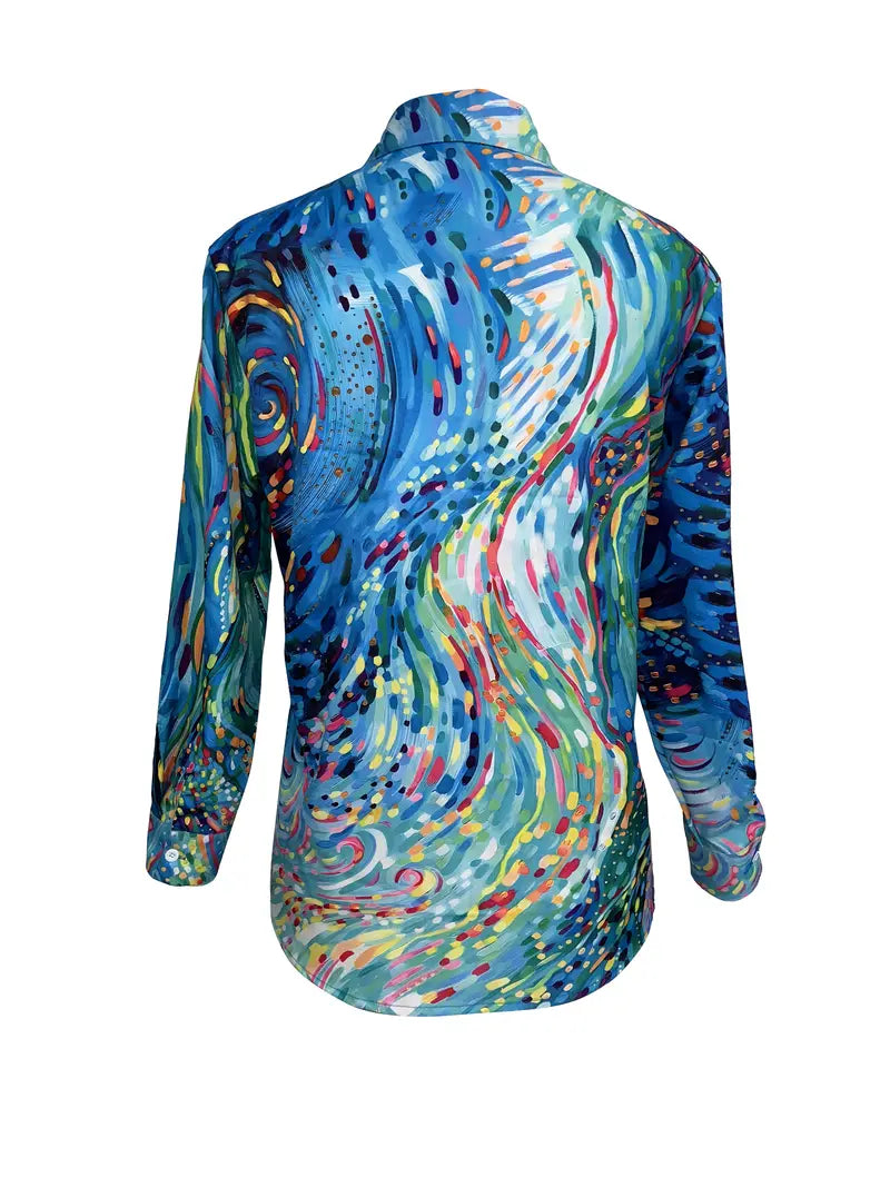 Aylaria™ | Abstract Watercolour Blouse