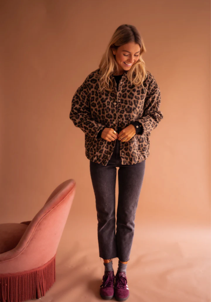 Quenla™ | Bold Leopard Jacket