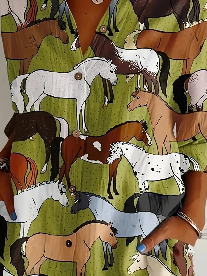 Brumby™ | Horse Print Blouse