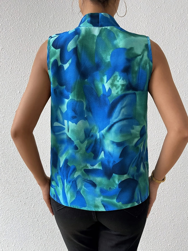 Serenya™ | Watercolour Sleeveless Blouse